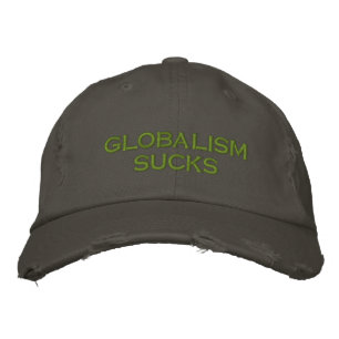 Globalismus ist zum Kotzen Bestickte Kappe