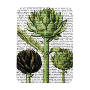 Globe Artichoke Print 2 Magnet