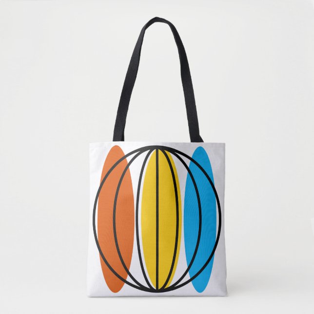 Globe Groß über Tasche Orange hinten (Vorderseite)