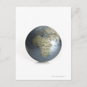 Globe Postkarte