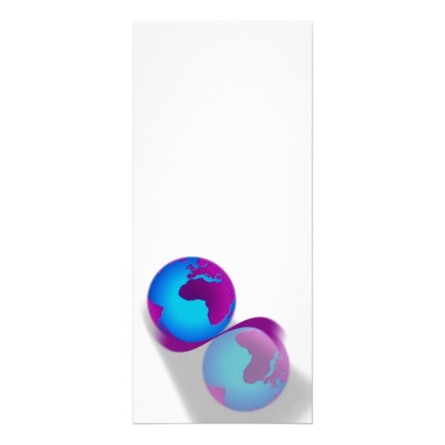 Globe-Rack-Karte Werbekarte (Vorne)