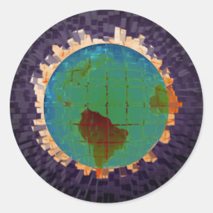Globe Runder Aufkleber