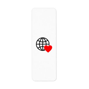 Globe-Symbol der Welt-Liebe Herz-Erde-Sommerdesi