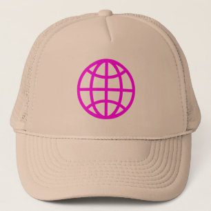 Globe Symbol - Magenta Truckerkappe