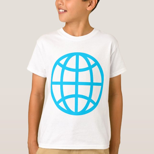 Globe Symbol - Sky Blue T-Shirt (Vorderseite)