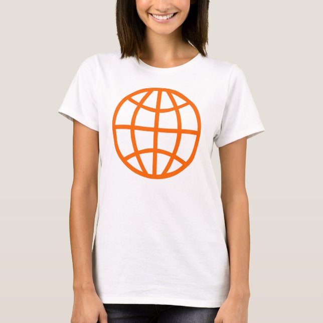 Globe-Symbol T-Shirt (Vorderseite)