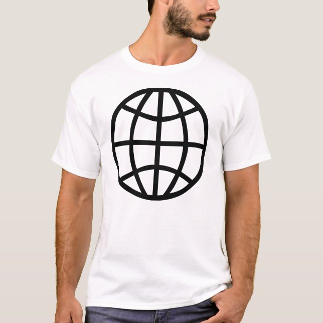 Globe-Symbol T-Shirt (Vorderseite)