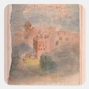 Globe Theater, Southwark Quadratischer Aufkleber