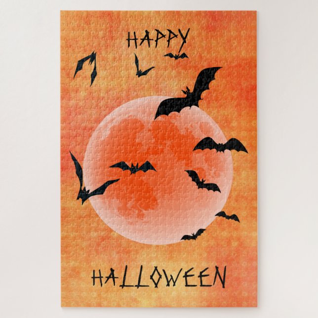 Globe und Fledermäuse Puzzle (Vertikal)