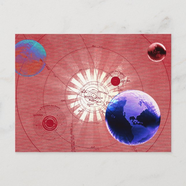Globes mit Karte des Universums (Vorderseite)