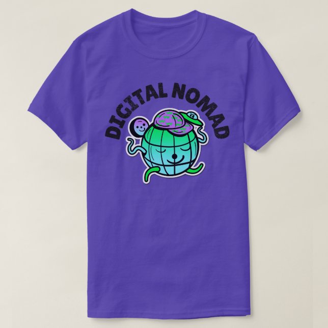 Globetrotter für digitale Nomad T-Shirt (Design vorne)