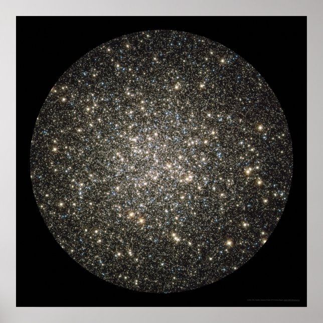 Globular Cluster M13 Center 24x24 (21x21) Poster (Vorne)