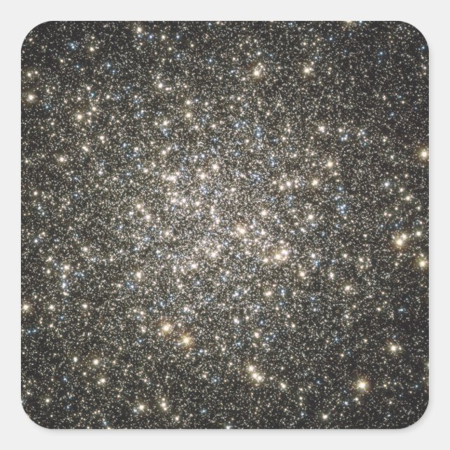 Globular Cluster M13 Quadratischer Aufkleber (Vorderseite)