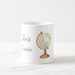 Globus Welt Reisender Kaffeetasse