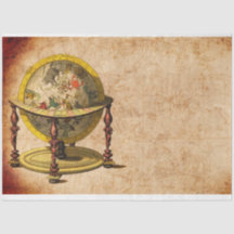 Globuskarte Vintage 20x30 Decoupage-Seidenpapier