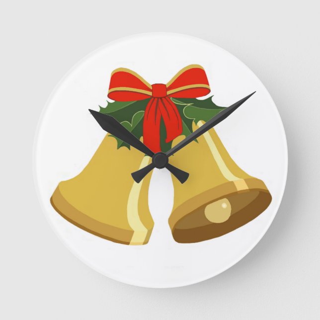 Glocken klingeln runde wanduhr (Vorderseite)