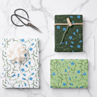 Glockenblumen Geschenkpapier Set