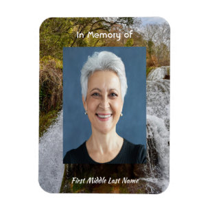 Glockenblumen-Wasserfall-Landschaft Erinnerungsa Magnet