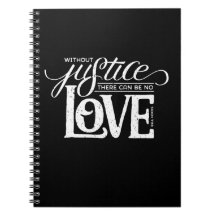 Glockenhaken ohne Gerechtigkeits-Schwarz-Notizbuch