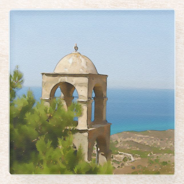 Glockenturm Glasuntersetzer (Vorderseite)