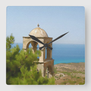Glockenturm Quadratische Wanduhr