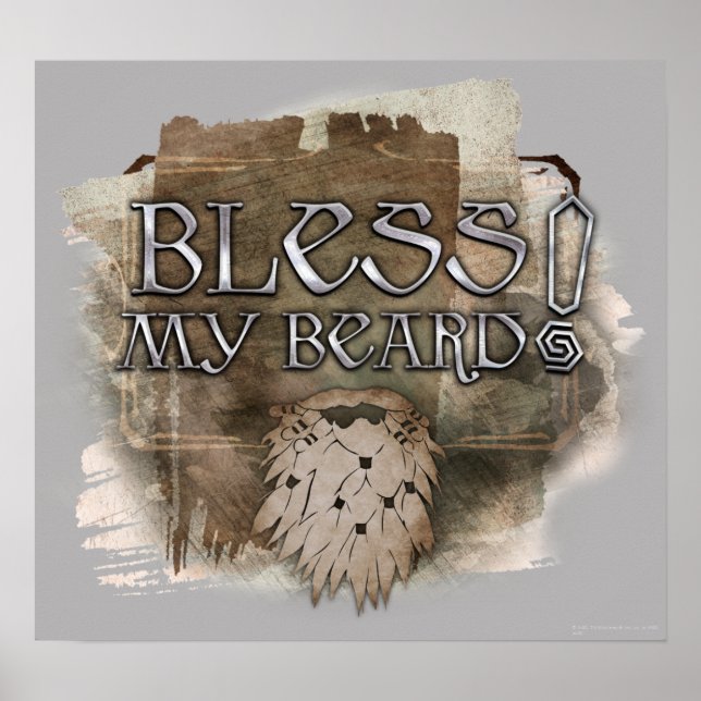 Gloin - Bless My Beard Poster (Vorne)