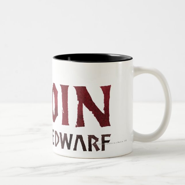 Gloin Name Zweifarbige Tasse (Rechts)