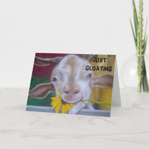 GLOING GOAT "50. GEBURTSTAG" KARTE