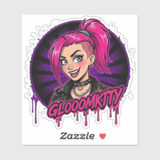 Gloomkitty-Vinyl-Aufkleber Aufkleber