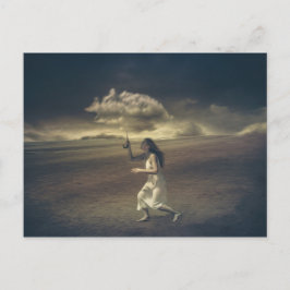 Gloomy ohne Sie vermisst oder Fantasiekunst Postkarte