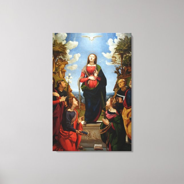 GLORE ZUR IMMAKULATEN KONZEPTION   LEINWANDDRUCK (Vorderseite)