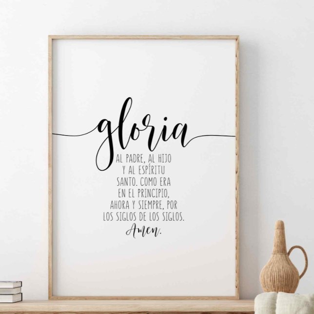 Gloria Al Padre, Al Hijo Y Al Espíritu Santo Poster (Von Creator hochgeladen)