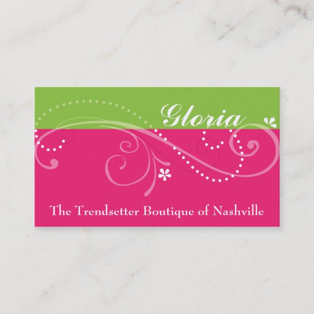 Gloria Business Cards Visitenkarte (Vorderseite)