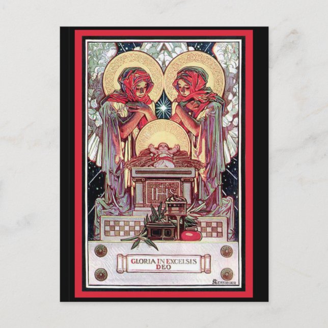 Gloria in Excelsis Deo Postkarte (Vorderseite)