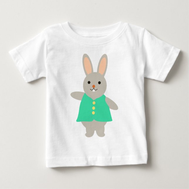 Gloria-Kaninchen Baby T-shirt (Vorderseite)