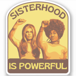 Gloria Steinem und Angela Davis Portrait Aufkleber
