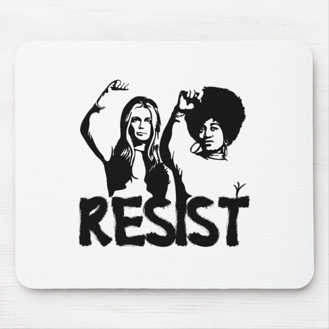 Gloria Steinem und Dorothy Pitman Hughes Resist Mousepad (Vorne)