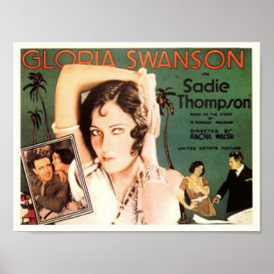 Gloria Swanson in "Sadie Thompson" Poster