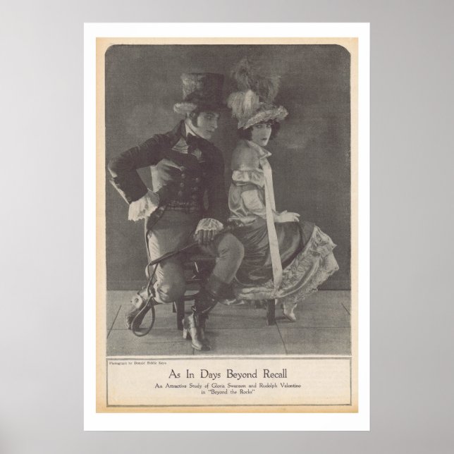Gloria Swanson Rudolph Valentino Poster (Vorne)