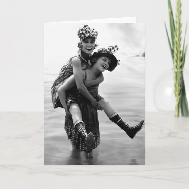 Gloria Swanson und Phyllis Haver Karte (Vorderseite)