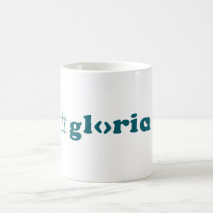 Gloria Typografy Coffee Tasse