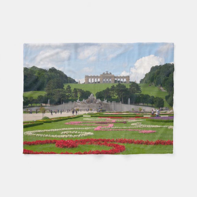 Gloriette in Schönbrunn Fleecedecke (Vorderseite (Horizontal))