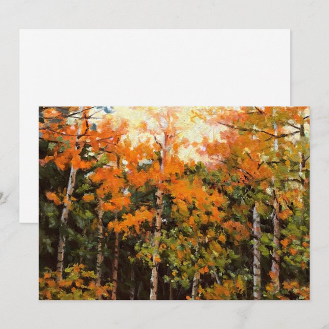 Glorious Autumn Aspens Landschaftlich Colorado Mal (Vorne/Hinten)