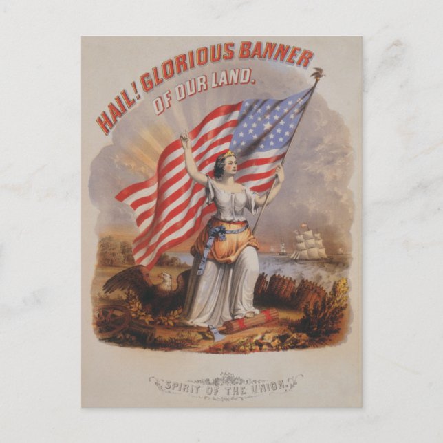 Glorious Banner! -Postkarte Postkarte (Vorderseite)
