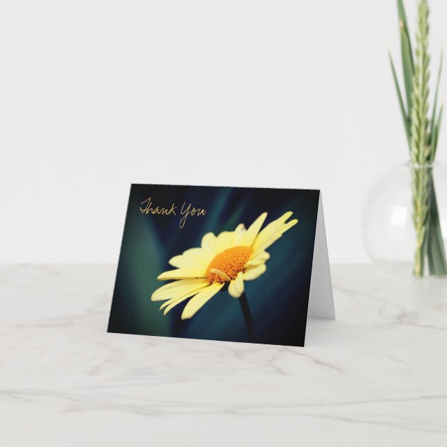 Glorious Daisy Blume Danke-Card Dankeskarte (Vorderseite)