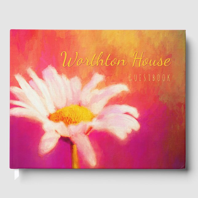 Glorious Daisy Your House Gastfreundschaft Gästebuch (Vorderseite)