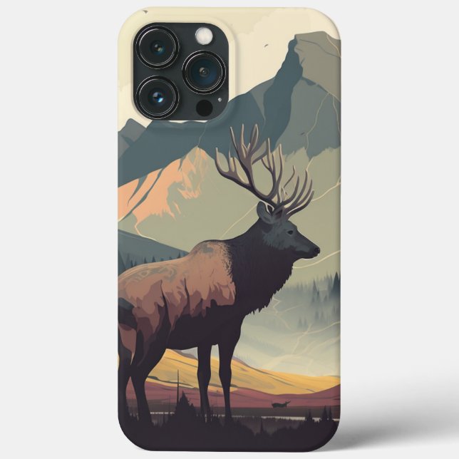 Glorious Elk iPhone Case (Rückseite)