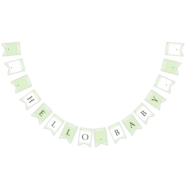 Glorious Green Gingham Wimpelkette (Alle)