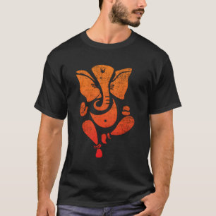 Glorious Lord Ganesha im Vintagen Stil T-Shirt