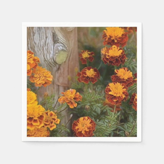 Glorious Marigolds Serviette (Vorderseite)